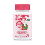 SmartyPants Kids Probiotic Immunity Gummies: Prebiotics & Probiotics for Immune Support & Digestive Comfort, Strawberry Crème Flavor, 60 Gummy Vitamins, 30 Day Supply, No Refrigeration Required