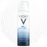 Vichy Mineralizing Thermal Water, Hydrating Face Mist with Natural Antioxidants to Soothe and Regenerate Skin, Mineral-Rich Soothing Facial Spray, Safe for Sensitive Skin, 1.69 Fl Oz (Pack of 1)