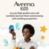 Aveeno Kids 2-in-1 Hydrating Shampoo & Conditioner, Gently Cleanses, Conditions & Detangles Kids Hair, Formulated With Oat Extract, For Sensitive Skin & Scalp, Hypoallergenic, 12 fl. oz