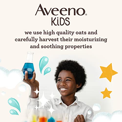 Aveeno Kids Curly Hair Conditioner With Oat Extract & Shea Butter, Gently Nourishes & Hydrates for Defined Curls, Tear-Free & Suitable for Sensitive Skin, Hypoallergenic, 12 fl. Oz