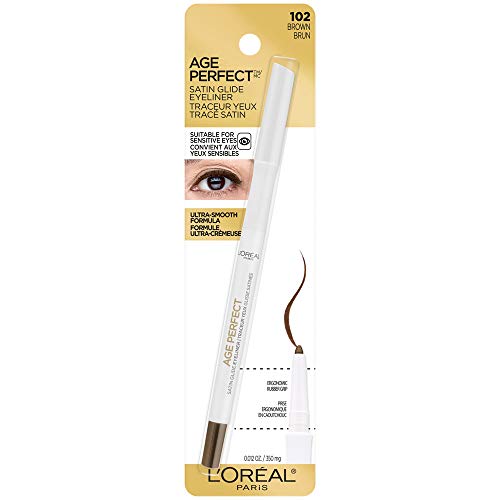 L’Oréal Paris Age Perfect Satin Glide Eyeliner with Mineral Pigments, Brown