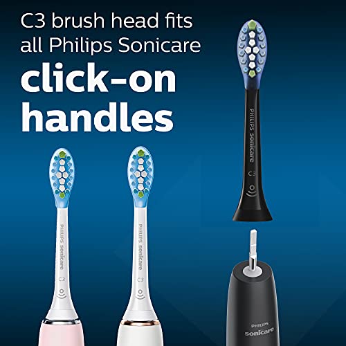 Philips Sonicare Genuine C3 Premium Plaque Control Replacement Toothbrush Heads, 2 Brush Heads, White, HX9042/65