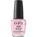 OPI Nail Envy, Nail Strengthening Treatment, Stronger Nails in 1 Week, Vegan Formula, Sheer Soft Nude Crème Finish, Double Nude-y, 0.5 fl oz