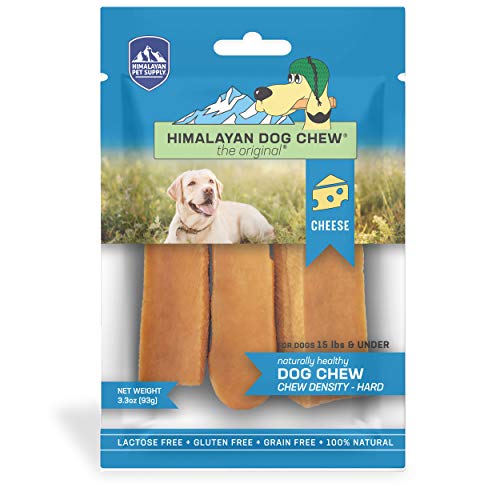 Himalayan Dog Chew Original Yak Cheese Dog Chews, 100% Natural, Long Lasting, Gluten Free, Healthy & Safe Dog Treats, Lactose & Grain Free, Protein Rich, Peanut Bits, Small, Dogs 15 lbs and Smaller