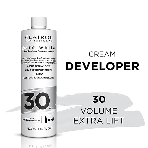 Clairol Professional Pure White 30 volume Crème Developer, 16 oz