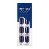 KISS imPRESS Color Press-On Nails Polish-Free Manicure Set, ‘Serendipity’, 30 Chip-Proof, Smudge-Proof Fake Nails