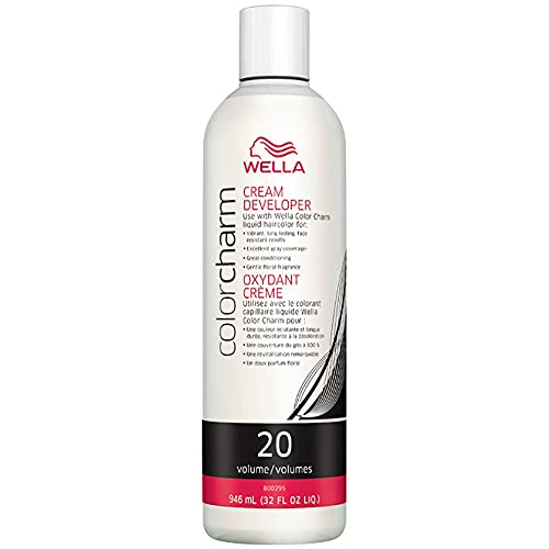 WELLA Color Charm 10 Vol Cream Developer, for Optimal Gray Blending and Rich, Multi-Dimensional End Results, 7.8oz