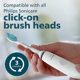 PHILIPS Sonicare 1100 Power Toothbrush, Rechargeable Electric Toothbrush, White Grey HX3641/02