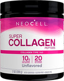 NeoCell Super Collagen Powder, 10g Collagen Peptides per Serving, Gluten Free, Keto Friendly, Non-GMO, Grass Fed, Paleo Friendly, Healthy Hair, Skin, Nails & Joints, Unflavored, 14 Oz