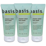 Basis Cleaner Clean Face Wash, 6 Ounce (Pack of 3)