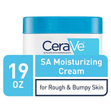 CeraVe Moisturizing Cream with Salicylic Acid | Exfoliating Body Cream with Lactic Acid, Hyaluronic Acid, Niacinamide, and Ceramides | Fragrance Free & Allergy Tested | 19 Ounce