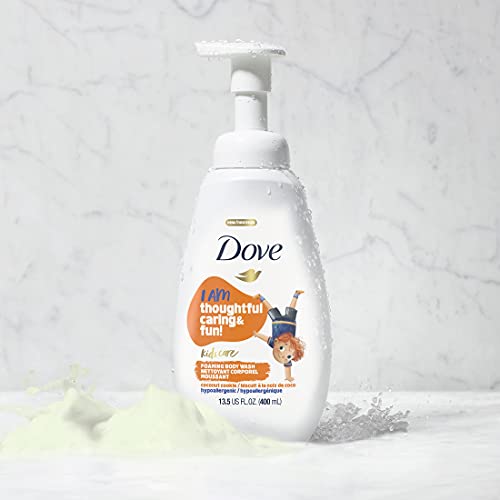 Dove Foaming Body Wash For Kids Coconut Cookie Sulfate-Free Skin Care, 13.5 Fl Oz, Pack of 4