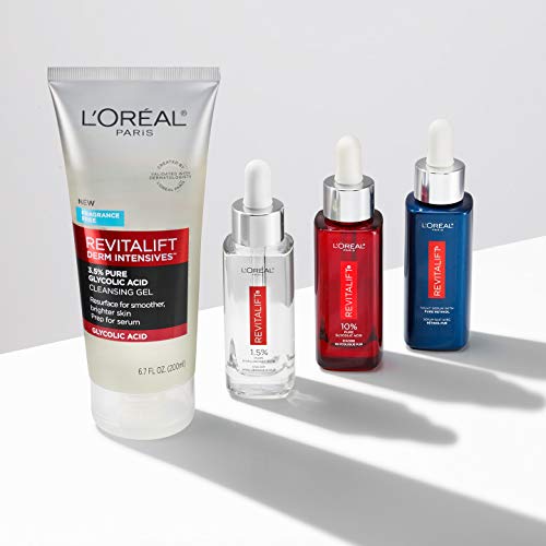 LOreal Paris Revitalift 3.5% Pure Glycolic Acid Brightening Cleansing Gel wth Salicylic Acid 6.7 fl oz