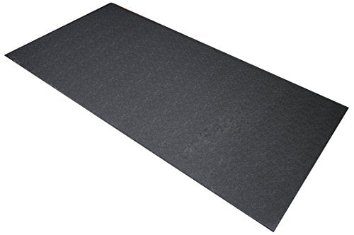 BalanceFrom High Density Treadmill Exercise Bike Equipment Mat, 3 x 6.5-ft, Regular, Color-Black