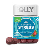 OLLY Goodbye Stress Gummy, GABA, L-Theanine, Lemon Balm, Stress Relief Supplement, Berry - 60 Count