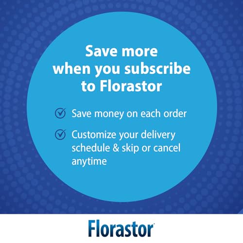 Florastor Probiotics for Digestive & Immune Health, 100 Capsules, Probiotics for Women & Men, Dual Action Helps Flush Out Bad Bacteria & boosts The Good with Our Unique Strain Saccharomyces boulardii