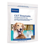 Virbac CET Enzymatic Oral Hygiene Chews for Dogs, beef ,12.8 oz