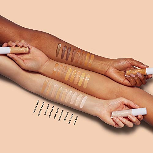 e.l.f., Hydrating Camo Concealer, Lightweight, Full Coverage, Long Lasting, Conceals, Corrects, Covers, Hydrates, Highlights, Deep Chestnut, Satin Finish, 25 Shades, All-Day Wear, 0.20 Fl Oz