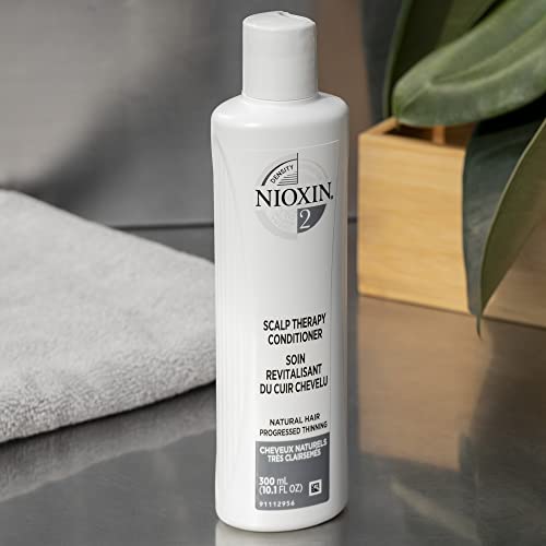 Nioxin System Kit 1, Hair Strengthening & Thickening Treatment, Treats & Hydrates Sensitive or Dry Scalp, Reduces Hair Breakage, For Natural Hair with Light Thinning, Full Size (3 Month Supply)