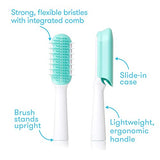 Frida Baby Fine or Straight Hair Detangling Kids Brush, Detangles Knots Without Tears or Breakage, Comb Teeth and Bristle Design