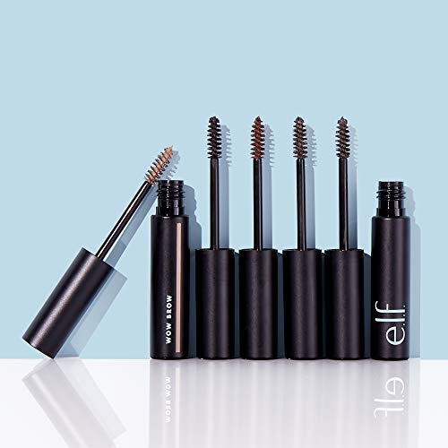 e.l.f., Wow Brow Gel, Volumizing, Buildable, Wax-Gel Hybrid, Creates Full, Voluminous-Looking Brows, Locks Brow Hairs In Place, Brunette, Fiber-Infused, 0.12 Oz