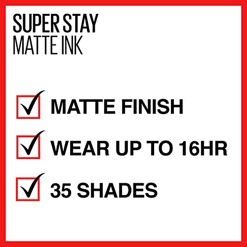 Maybelline New York Super Stay Matte Ink Liquid Lipstick Makeup, Long Lasting High Impact Color, Up to 16H Wear, Inspirer, Light Mauve Pink, 1 Count