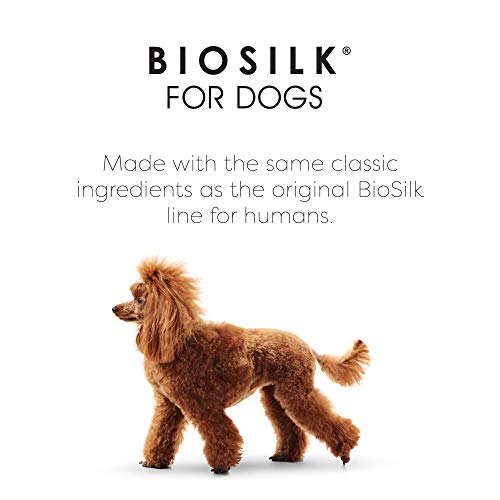 BioSilk for Dogs Silk Therapy Conditioner with Coconut Oil | Coconut Dog Shampoo Conditioning Detangling Spray for Pets | Dog Conditioner Spray with Natural Coconut Oil, 7 Fl Oz