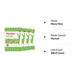 Plackers Back Teeth Micro Mint Dental Flossers, Delicious Mint Flavor, Provides Easy Access for Back Teeth, Built-in Protected Pick, Easy Storage, 75 Count, Pack of 4