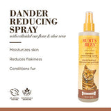 Burts Bees for Pets Cat Natural Dander Reducing Spray with Soothing Colloidal Oat Flour & Aloe Vera | Cruelty Free, Sulfate & Paraben Free, pH Balanced for Cats - Made in USA, 10 oz Bottle