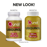 Qunol Ubiquinol CoQ10 200mg Softgels, Powerful Antioxidant for Heart and Vascular Health, Essential for Energy Production, Natural Supplement Active Form of CoQ10, 120ct Softgels