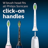 Philips Sonicare Genuine W DiamondClean Toothbrush Heads, 2 Brush Heads, Black, HX6062/95