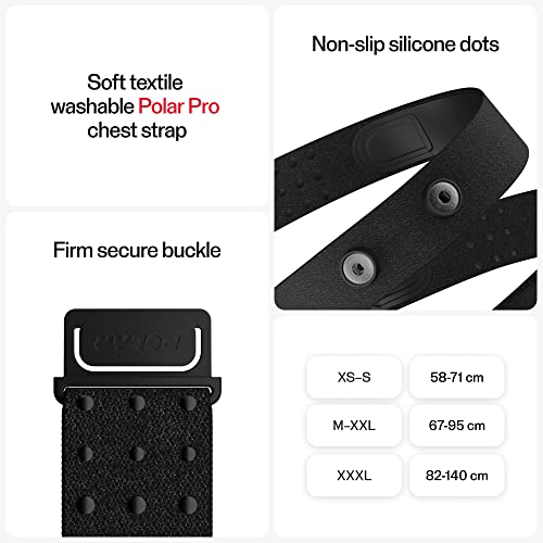 Polar H10 Heart Rate Monitor Chest Strap - ANT + Bluetooth, Waterproof HR Sensor for Men and Women (NEW),Black