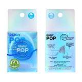 REACH POP Dental Floss | Vegan Wax & PFAS-Free | Durable & Shred Resistant | Slides Smoothly & Easily | Effective Plaque Removal | Blue Color Floss | Mint, 54.7 YD