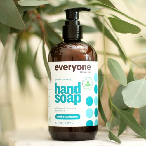 Everyone Liquid Hand Soap, 12.75 Ounce (Pack of 3), Lavender and Coconut, Plant-Based Cleanser with Pure Essential Oils