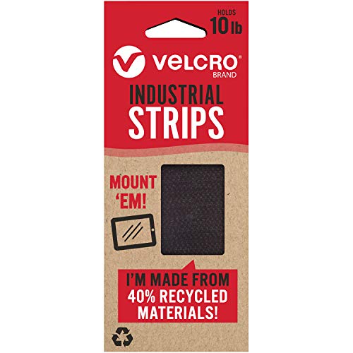 VELCRO Brand ECO Collection Stick on Adhesive Tape 3ft x 7/8in, Sustainable 30% Recycled Material, White