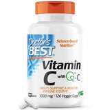 Doctor's Best Vitamin C with Q-C - Vitamin C 1000mg Non-GMO, Vegan, Gluten Free, Soy Free, Sourced from Scotland Veggie Caps, 120 Count