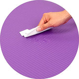 BalanceFrom GoCloud All-Purpose 1-Inch Extra Thick High Density Anti-Tear Exercise Yoga Mat with Carrying Strap (Purple), 71 Long 24 Wide