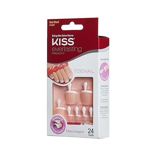 Kiss Products Salon Acrylic French Nail Kit, Sugar Rush, 0.07 Pound