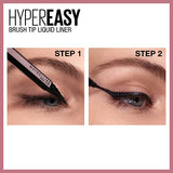 Maybelline Hyper Easy Liquid Pen No-Skip Waterproof Eyeliner, Satin Finish, Pitch Brown