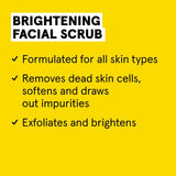 Acure Brightening Facial Scrub - 4 Fl Oz - All Skin Types, Sea Kelp & French Green Clay - Softens, Detoxifies and Cleanses