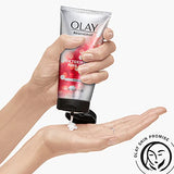 Facial Cleanser by Olay Regenerist, Detoxifying Pore Scrub & Exfoliator, 5 Fl Oz (Pack of 3)