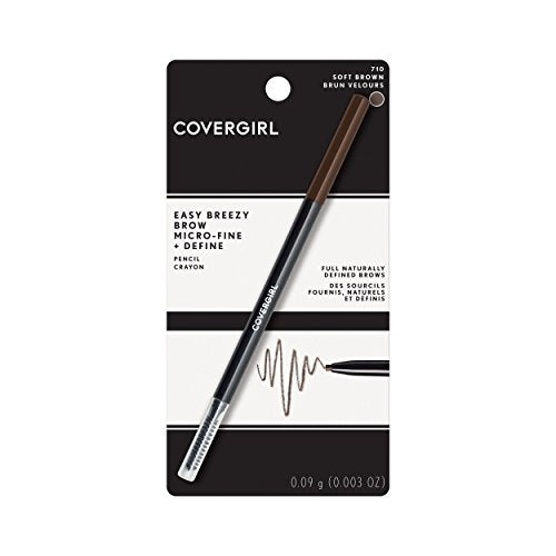 COVERGIRL Easy Breezy Brow Micro-Fine + Define Pencil, Honey Brown, 0.003 Oz