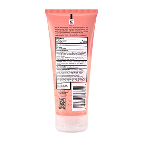 Neutrogena Oil Free Pink Grapefruit Acne Treatment Face Wash with Vitamin C, 2% Salicylic Acid, Gentle Foaming Facial Scrub to Treat & Prevent Breakouts, 6.7 Fl Oz, Pack of 3