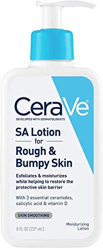 CeraVe SA Lotion for Rough & Bumpy Skin | Vitamin D, Hyaluronic Acid, Lactic Acid & Salicylic Acid Lotion | Fragrance Free & Allergy Tested | 19 Ounce