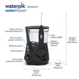 Waterpik Aquarius Water Flosser Professional For Teeth, Gums, Braces, Dental Care, Electric Power With 10 Settings, 7 Tips For Multiple Users And Needs, ADA Accepted, Gray WP-667CD