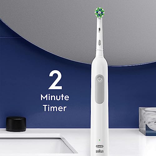 Oral-B Smart 1500 Rechargeable Electric Powered Toothbrush, White with Visible Pressure Sensor to Protect Gums - 3 Modes - 2 Minute Timer – Deep Cleans