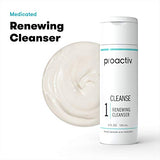 Proactiv Acne Cleanser - Benzoyl Peroxide Face Wash and Acne Treatment - Daily Facial Cleanser and Hyularonic Acid Moisturizer with Exfoliating Beads - 90 Day Supply, 6 Oz