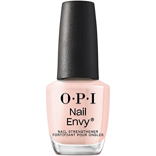 OPI Nail Envy, Nail Strengthening Treatment, Stronger Nails in 1 Week, Vegan Formula, Sheer Soft Nude Crème Finish, Double Nude-y, 0.5 fl oz