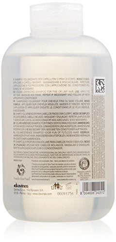 Davines VOLU Shampoo | Volume Shampoo for Fine, Thin Hair Types | Gentle Everyday Volumizing | 8.45 fl oz (Pack of 1)