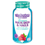 Vitafusion Gorgeous Hair, Skin Nails Multivitamin Gummy Vitamins, plus Biotin and Antioxidant vitamins CE, Raspberry Flavor, 100ct (33 day supply), from America’s Number One Gummy Vitamin Brand